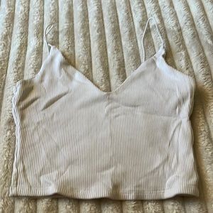 Garage white tank top